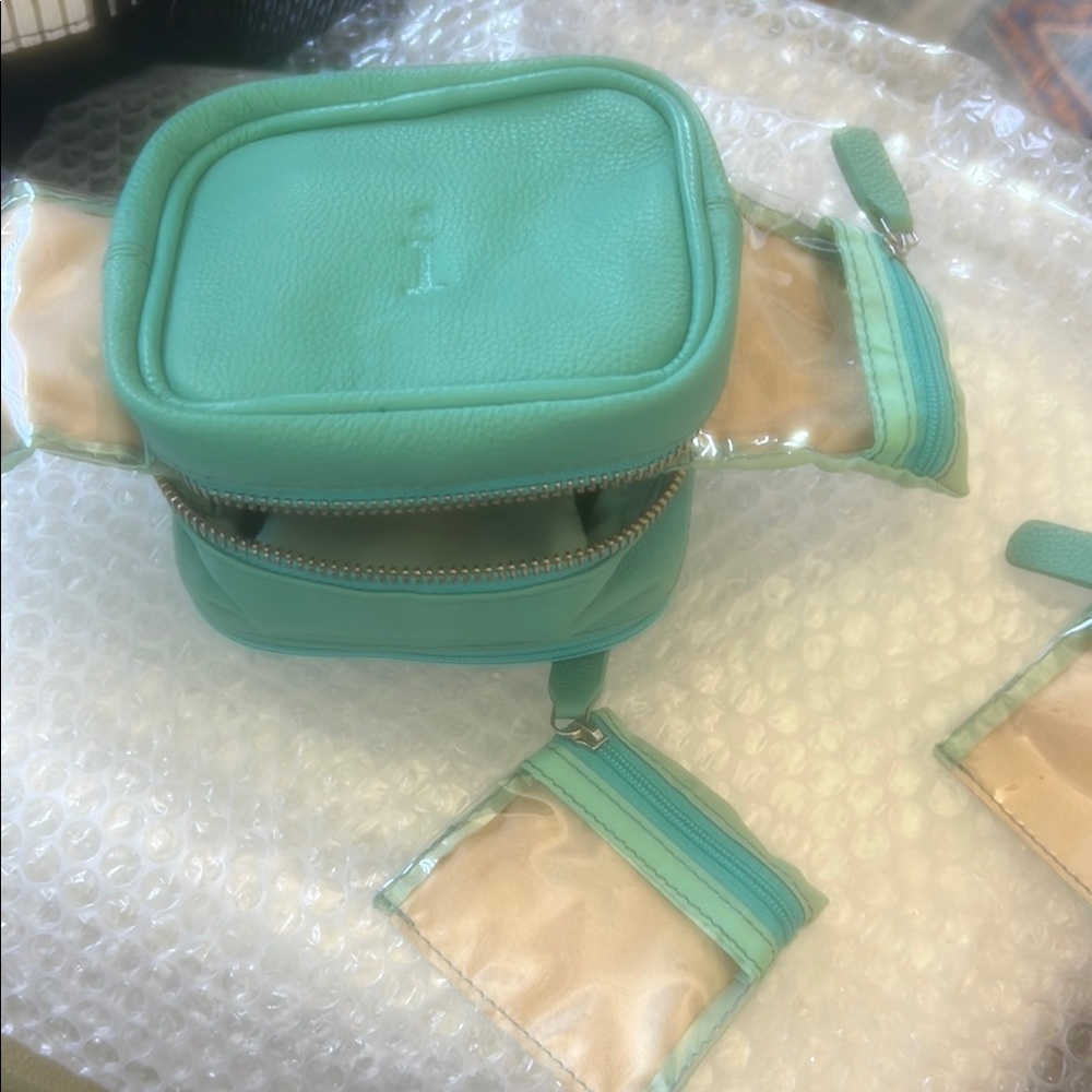 Mint Green Leather Women's case. New never used.